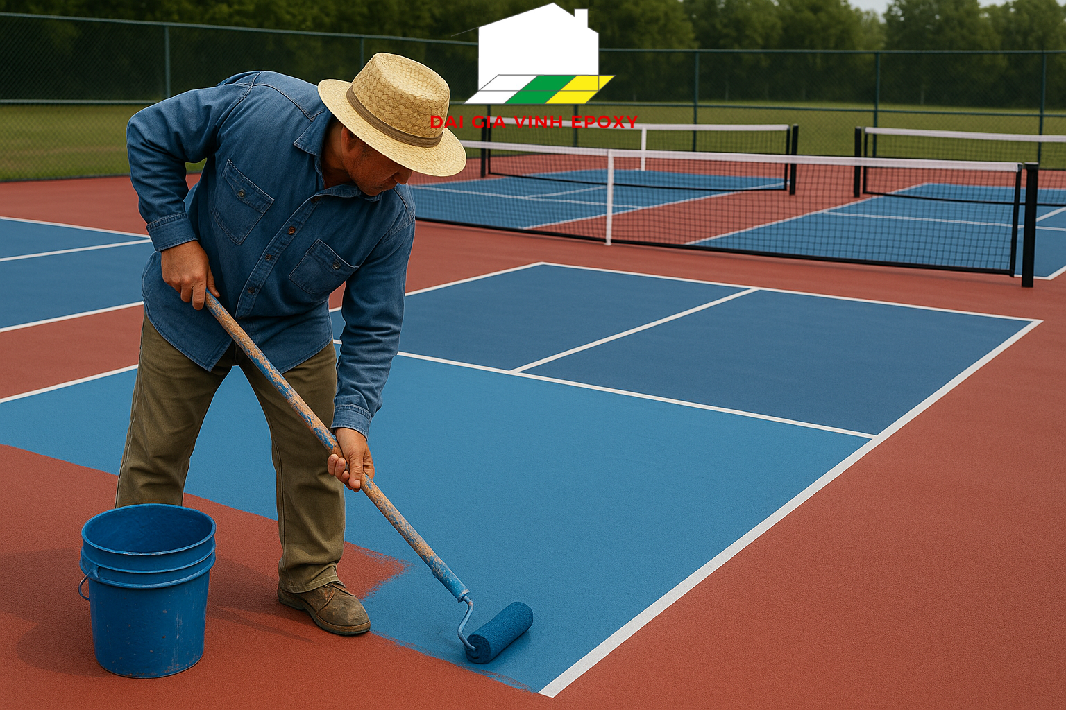 Đại Gia Vinh đơn vị chuyên thi sông sơn sân Pickleball chuyên nghiệp