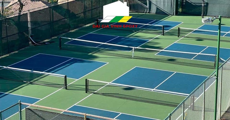 Quy trình thi công sơn sân Pickleball của Đại Gia Vinh