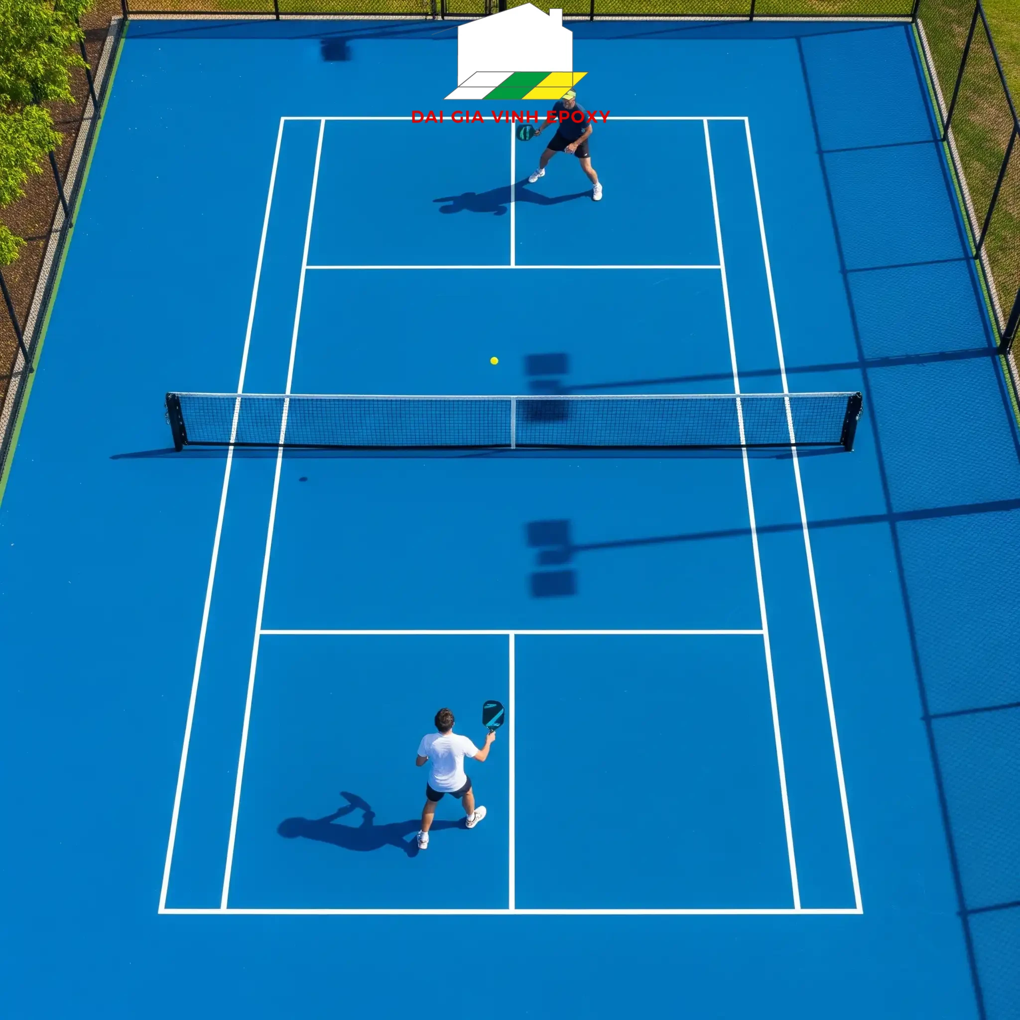 Thi công sân Pickleball theo checklist kiểm tra chất lượng sân Pickleball