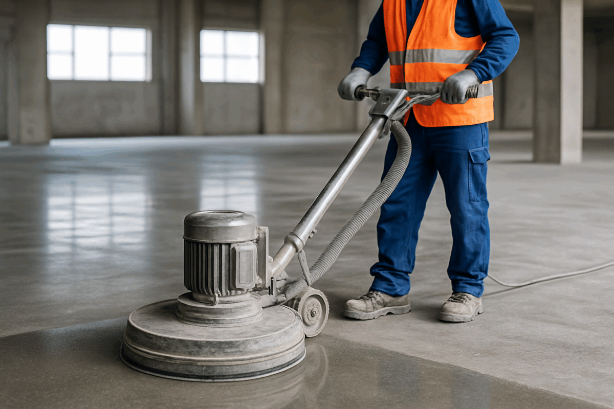 Đánh bóng sàn bê tông Đánh bóng sàn bê tông