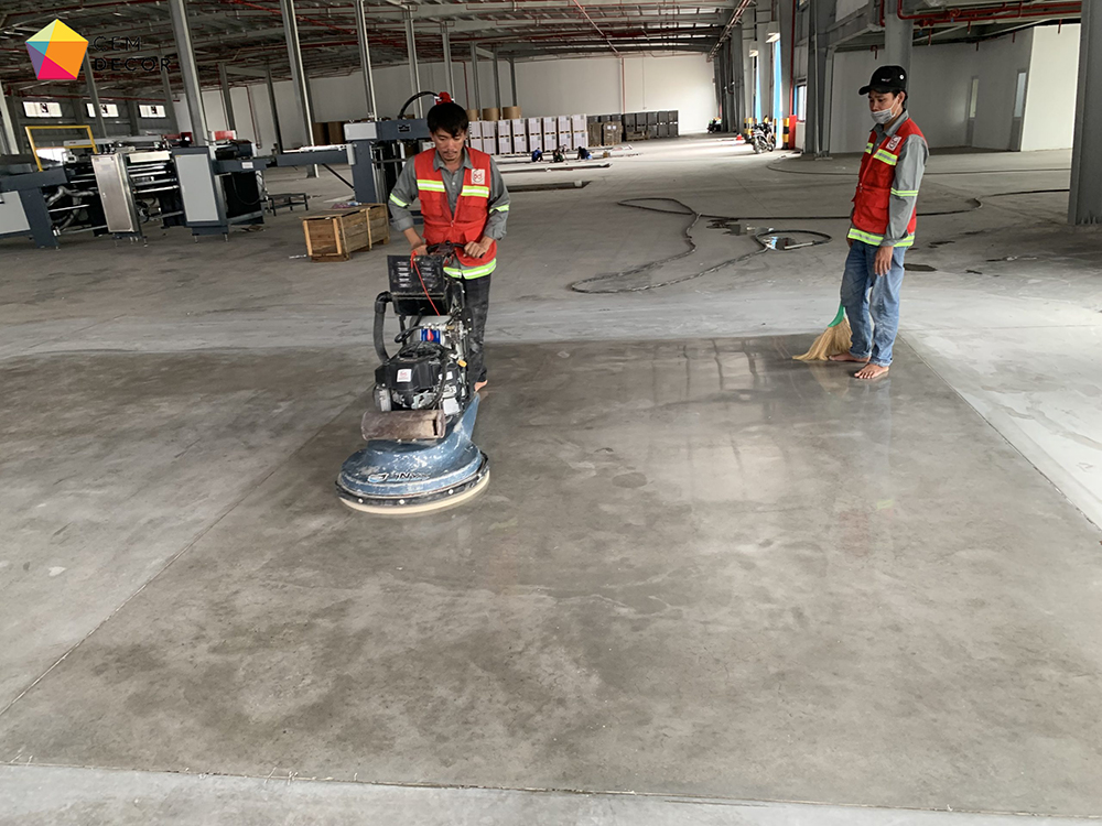 Đánh bóng sàn bê tông Đồng Nai 1 Đại Gia Vinh chuyên đánh bóng sàn bê tông uy tín