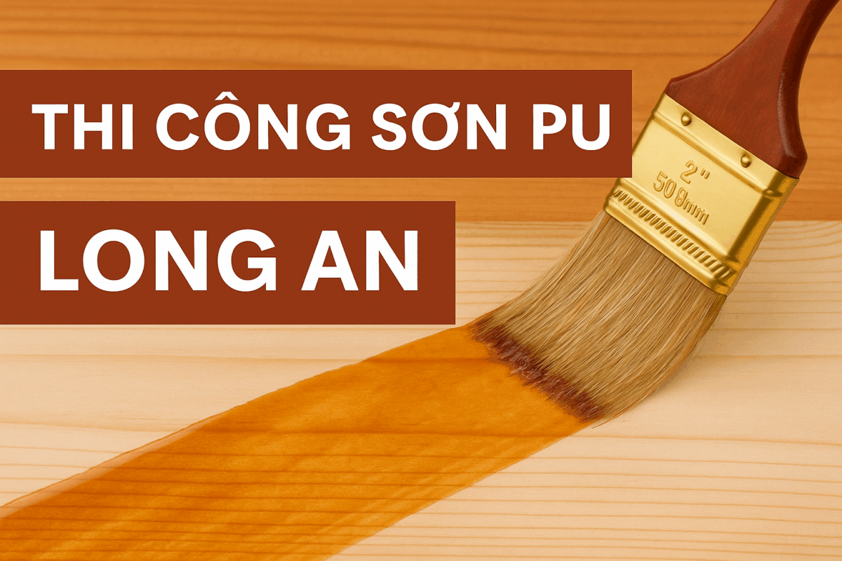 Thi công sơn PU Long An Thi công sơn PU Long An