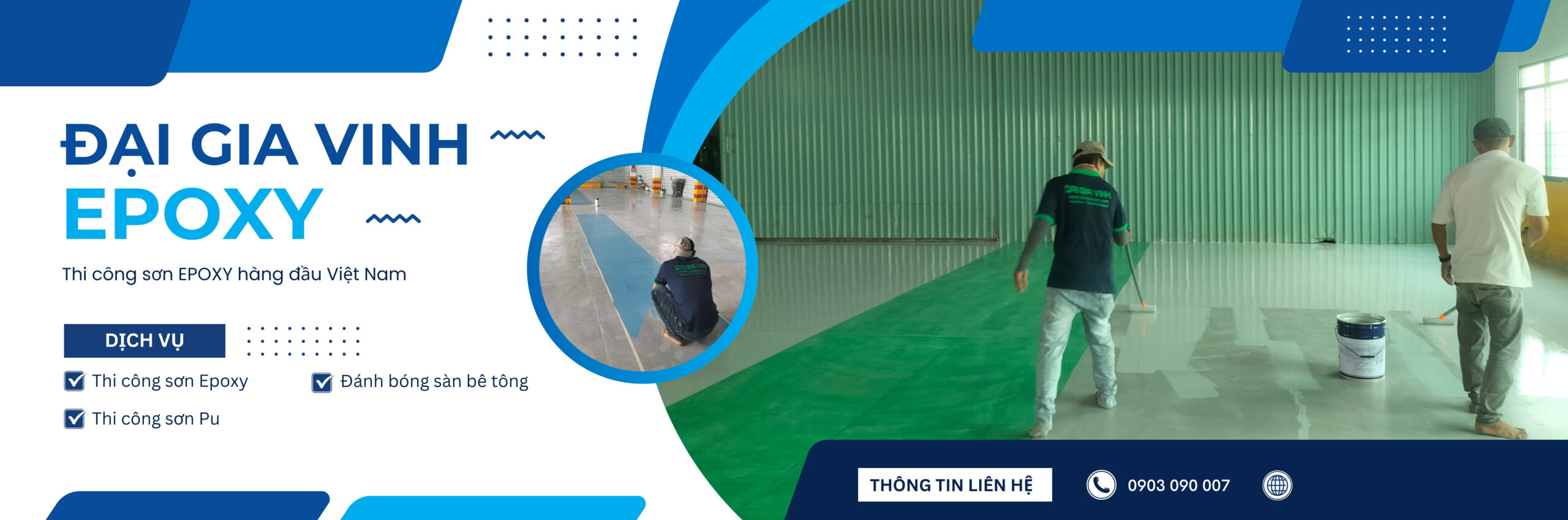 thi công sơn sàn epoxy Long An 2025
