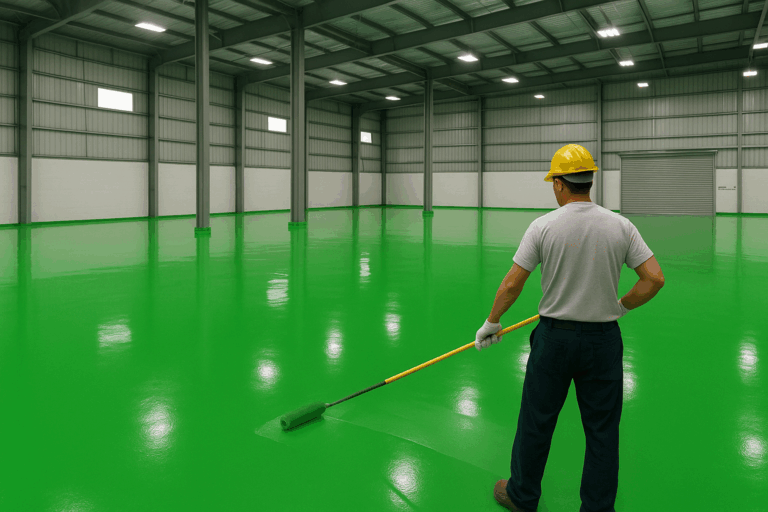 Hiện tượng ăn mòn ở cống tĩnh điện – Sơn epoxy kháng thế nào? 2 Thi công hệ thống lưới đồng chuyên dụng cho sàn sơn epoxy chống tĩnh điện ăn mòn tại nhà xưởng.